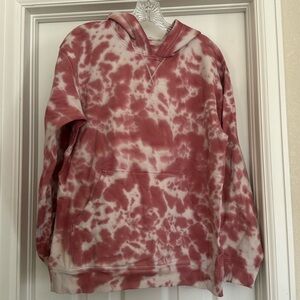 Lululemon Tie Dye Pink All Yours Sweatshirt Hoodie Jacket Coat Size 8 EUC